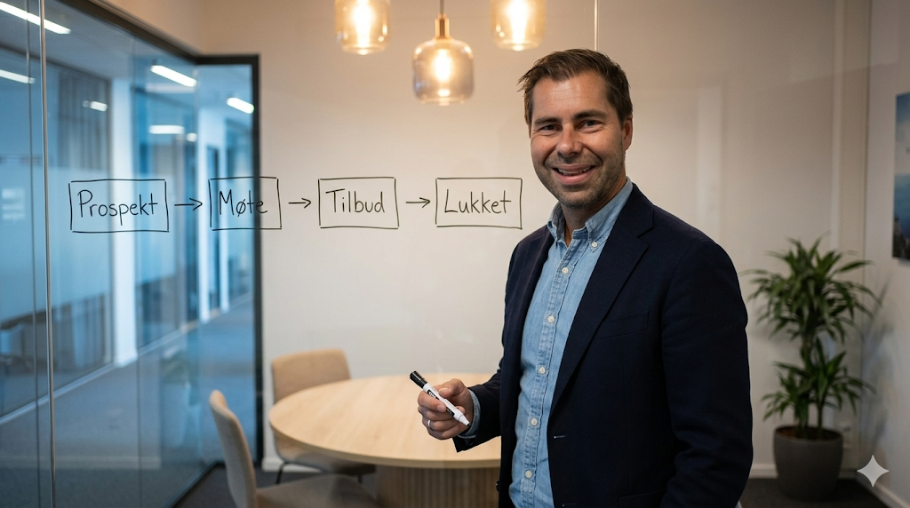 Beste CRM for norske bedrifter 2026: Pipedrive, HubSpot eller Salesforce?